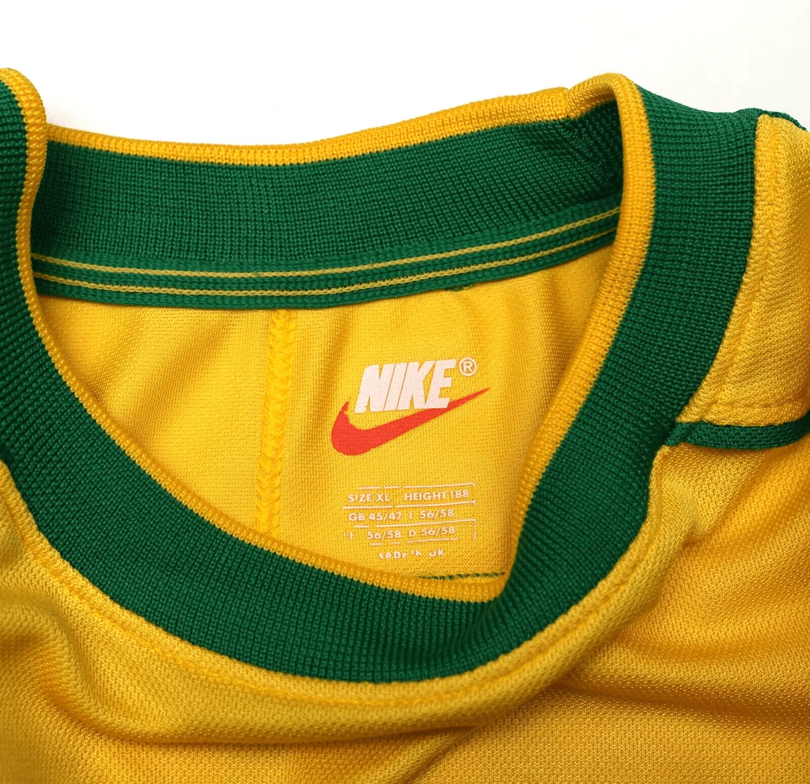 1998/00 RONALDO #9 Brazil Vintage Nike WC 98 Home Football Shirt (XL)