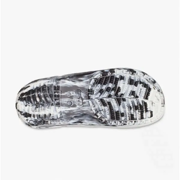 207701-103 CLASSIC MARBLED Unisex Sandals White/Black