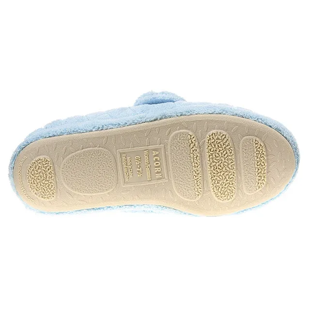 Acorn Spa Wrap Slippers in Powder Blue (Women's)