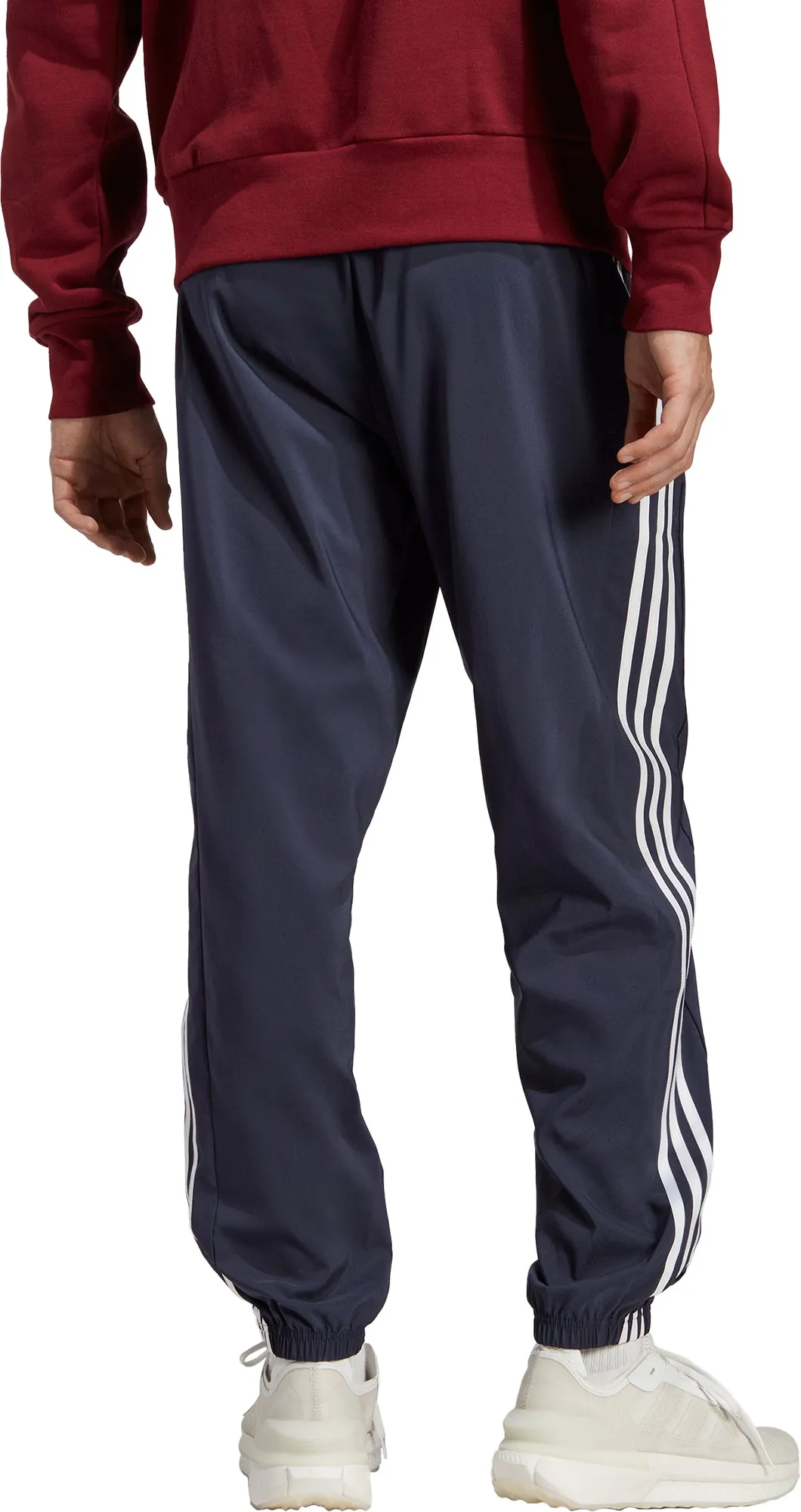 adidas AeroReady Essentials Woven 3 Stripes Mens Joggers- Navy