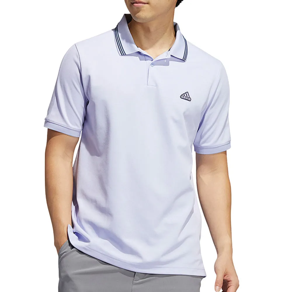 adidas Mens Go-To Pique Polo Shirt - Violet Tone/Crew Navy