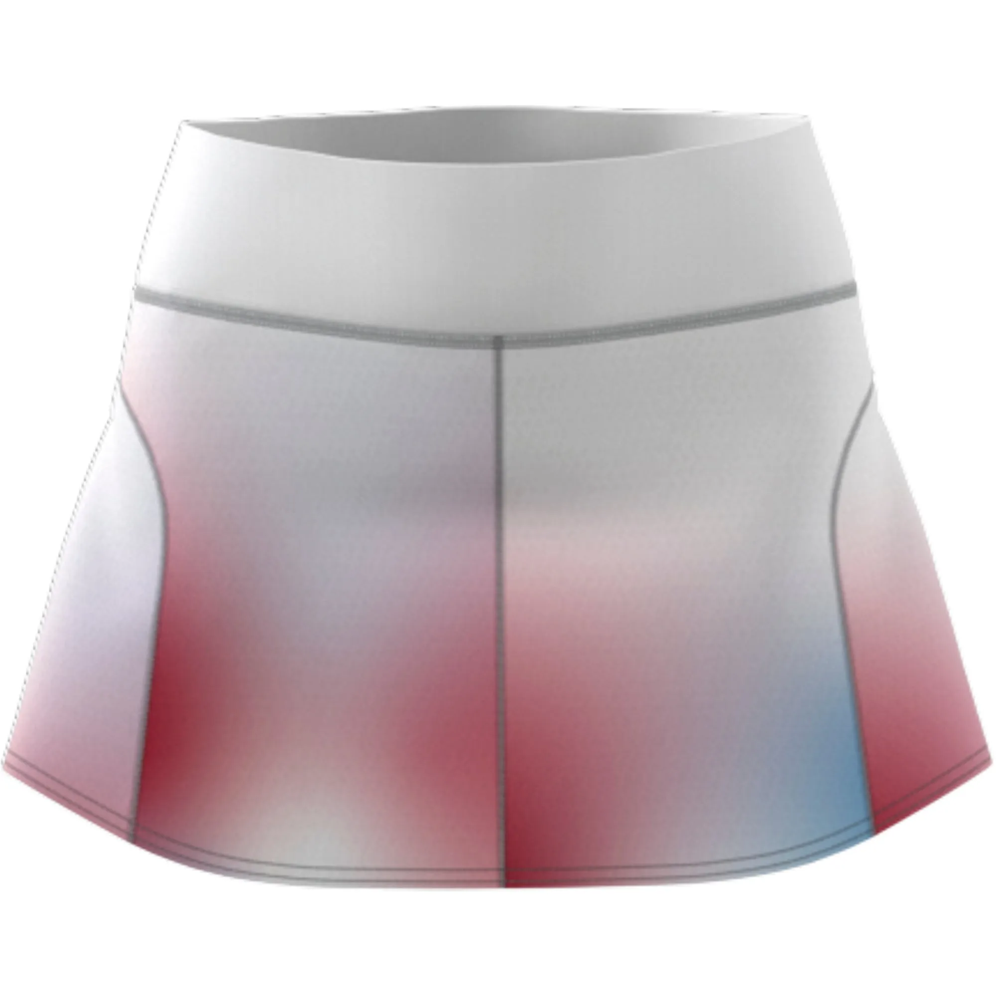 Adidas Womens Melbourne Match Skirt - White/Black/Vivid Red