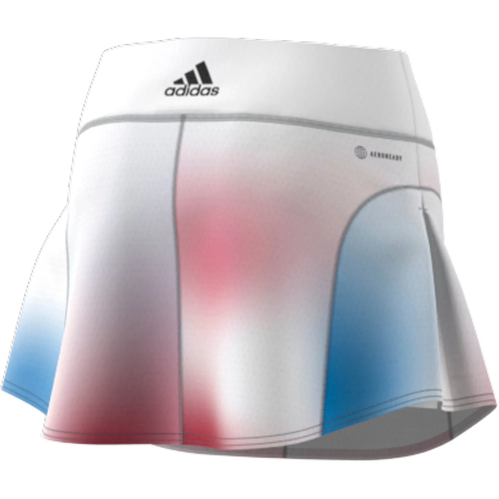 Adidas Womens Melbourne Match Skirt - White/Black/Vivid Red