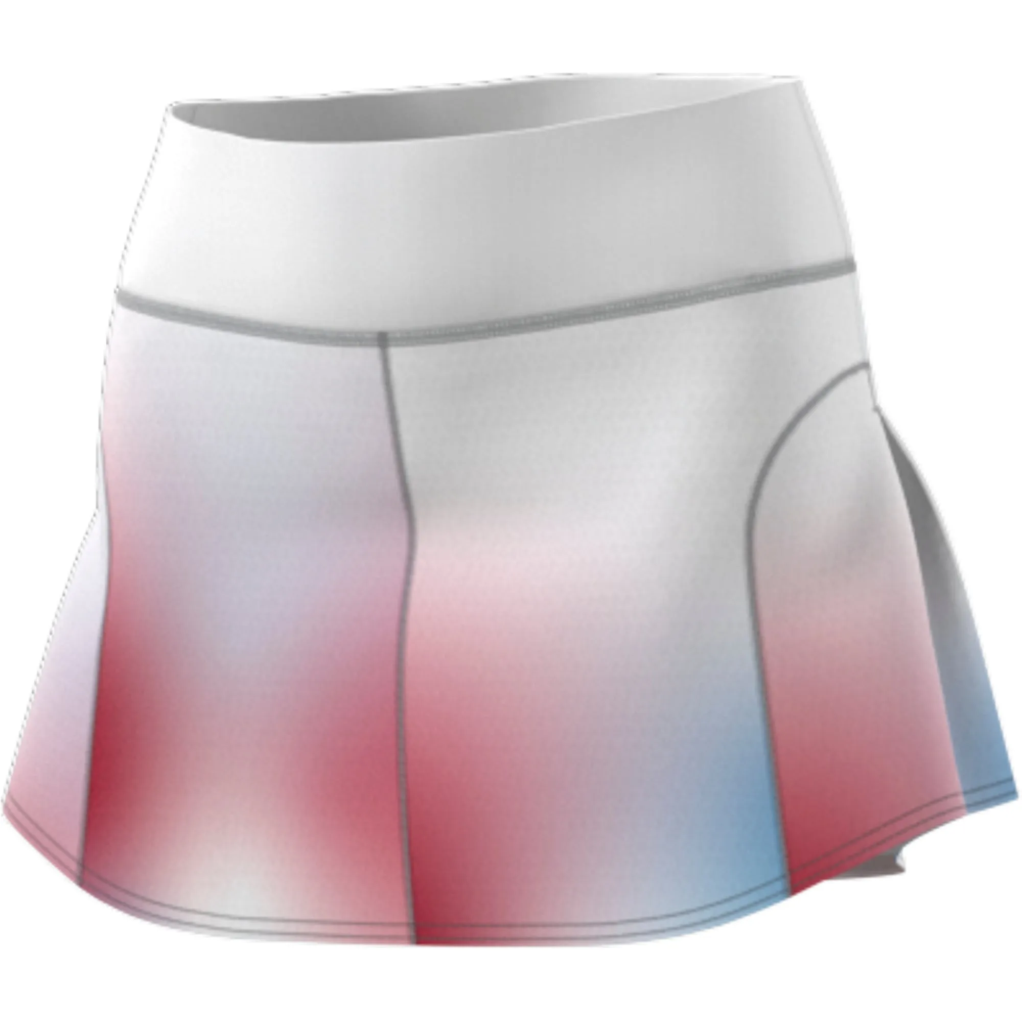 Adidas Womens Melbourne Match Skirt - White/Black/Vivid Red