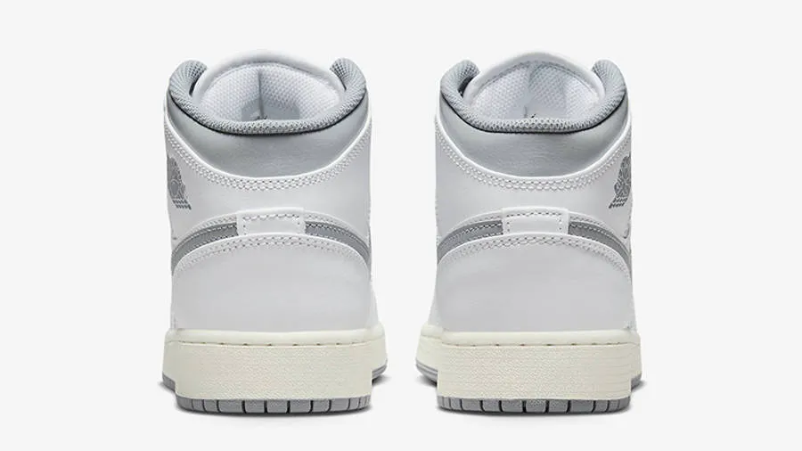 AIR JORDAN 1 MID NEUTRAL GREY (GS)