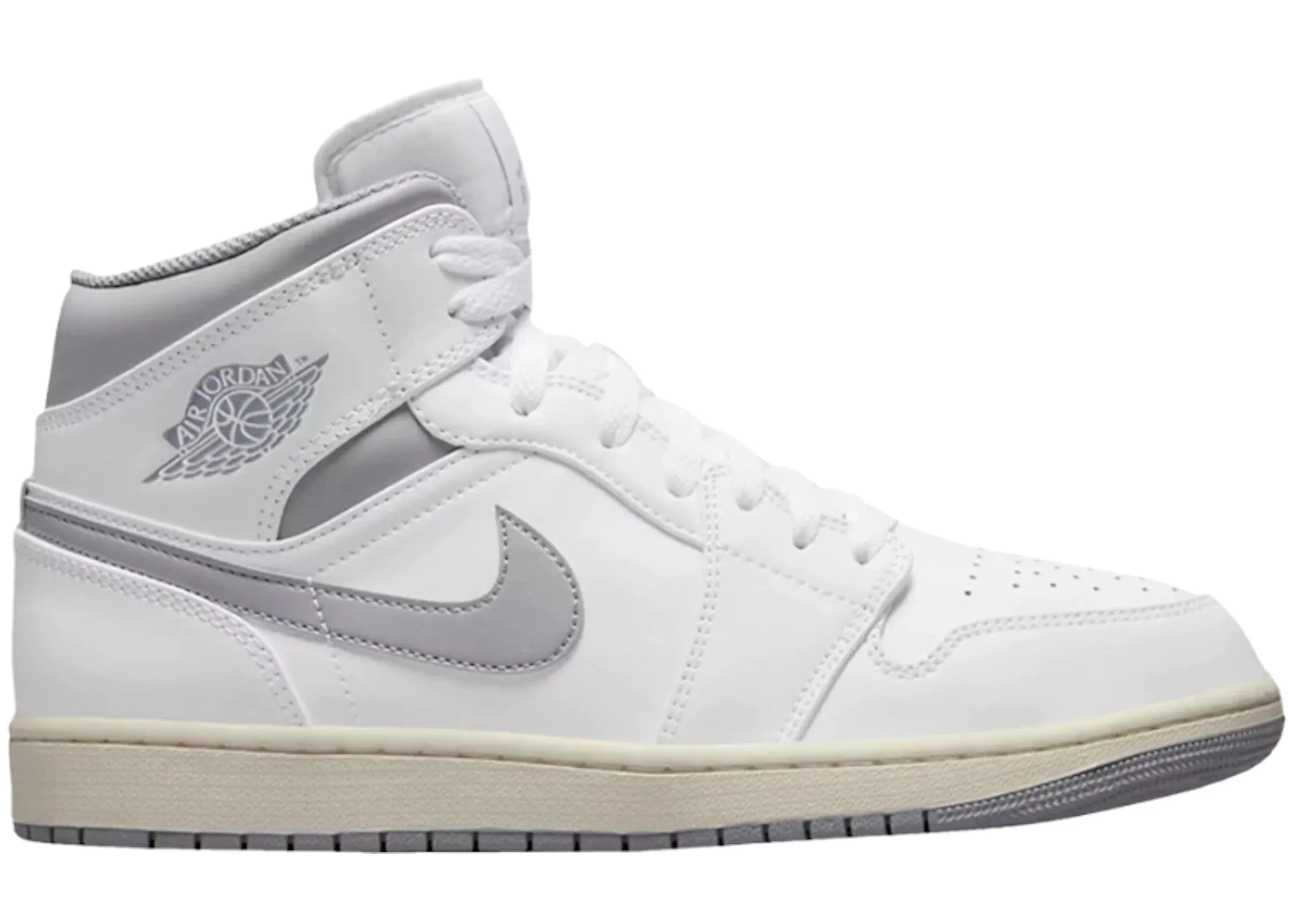 AIR JORDAN 1 MID NEUTRAL GREY (GS)