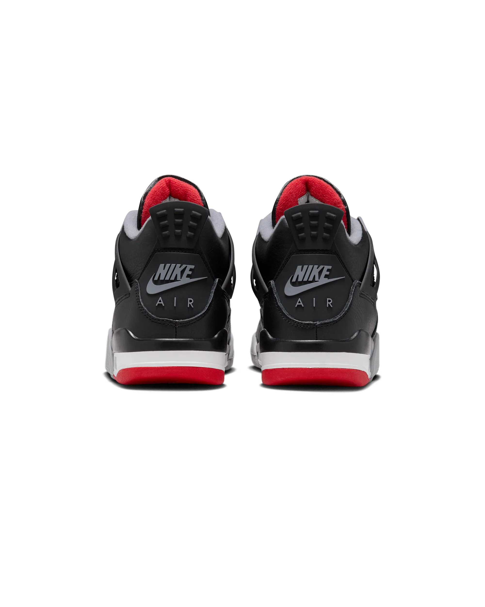 Optimized Title: Air Jordan 4 Retro Bred Reimagined - Iconic Black, Fire Red, Grey & White Sneakers