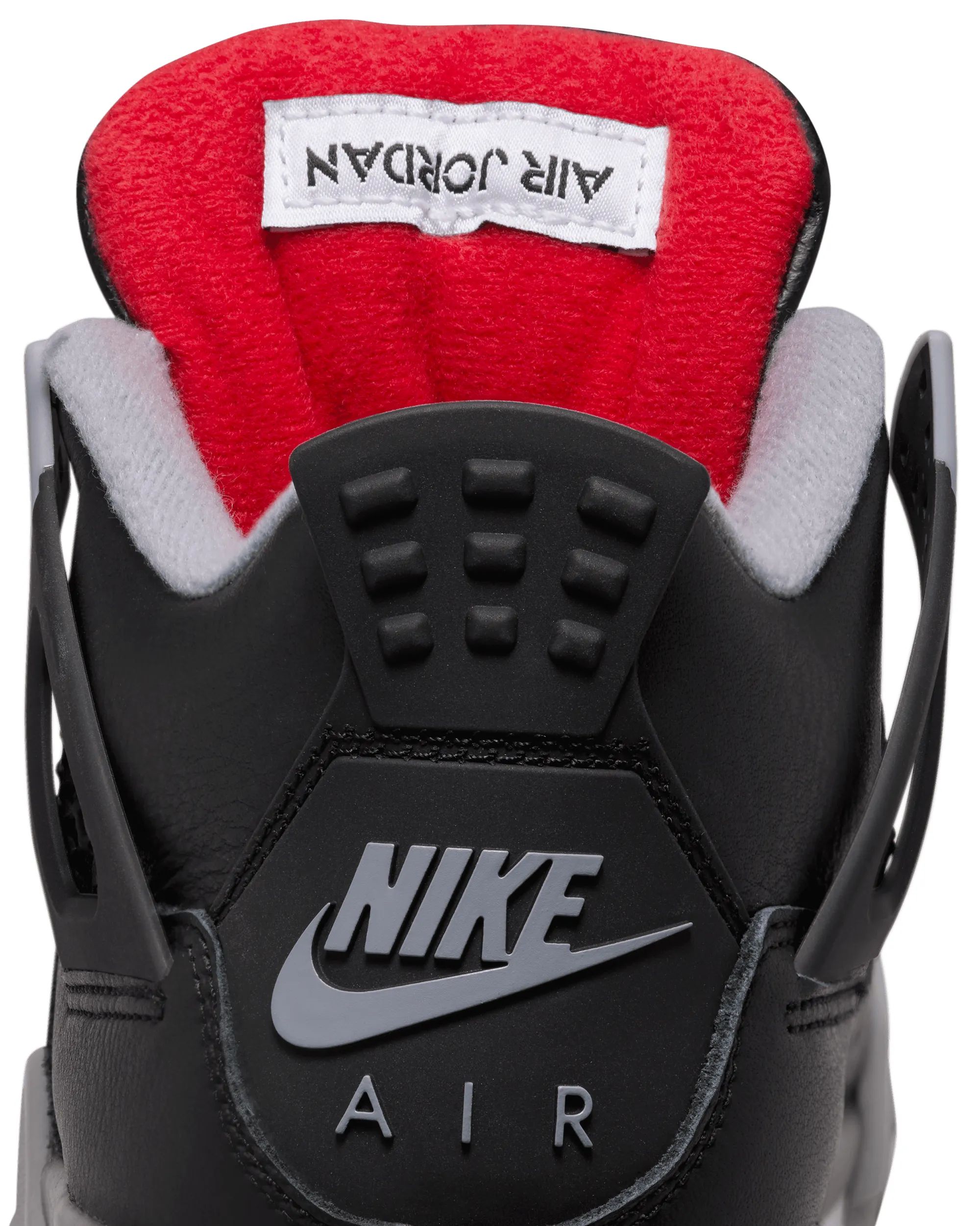 Optimized Title: Air Jordan 4 Retro Bred Reimagined - Iconic Black, Fire Red, Grey & White Sneakers