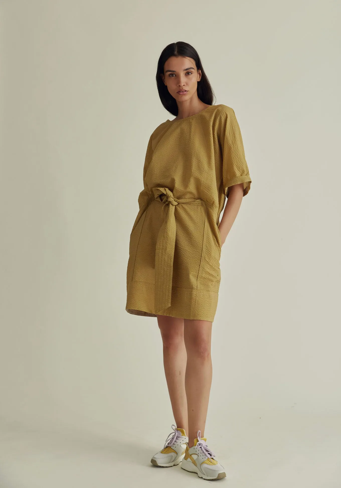 AKINA Organic Cotton Dress - Khaki