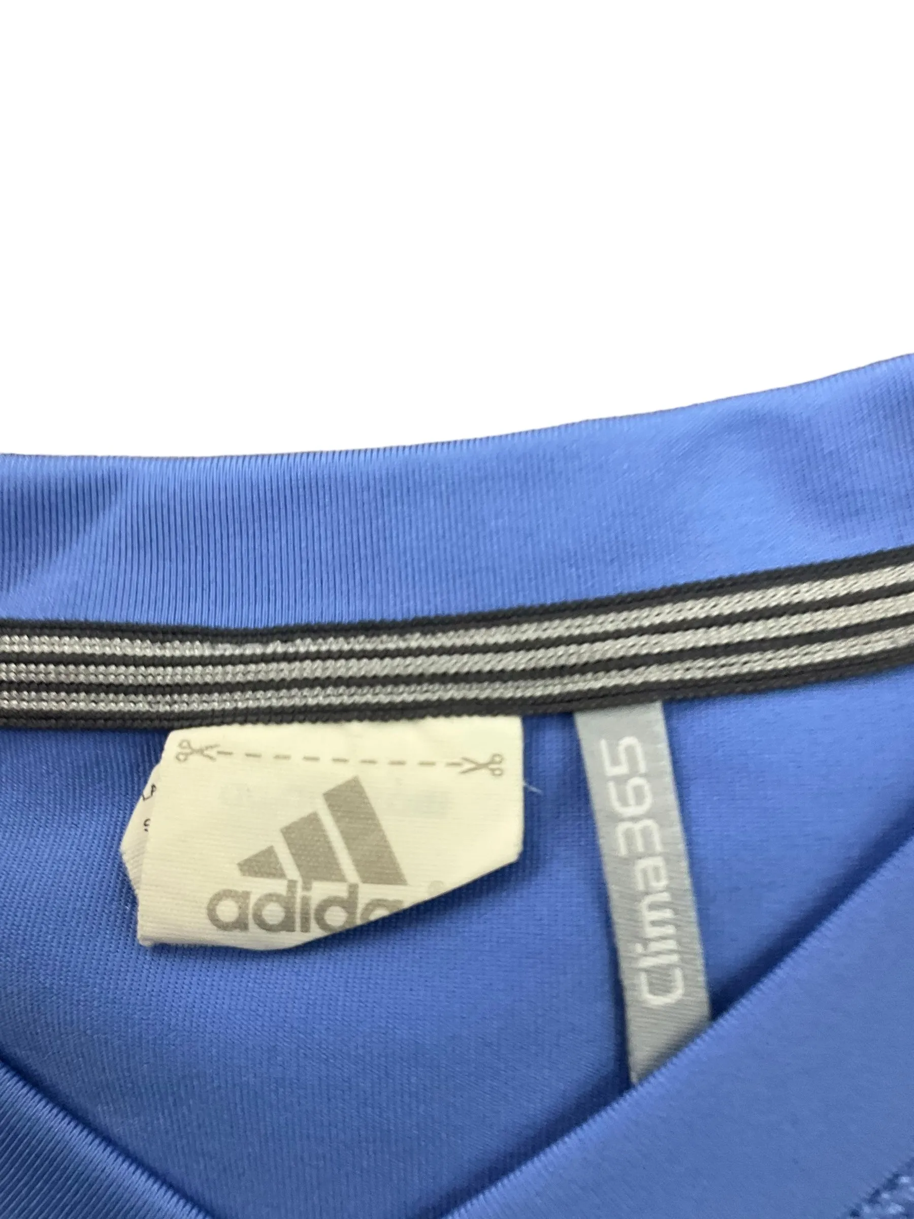 Athletic Top Short Sleeve By Adidas In Blue, Size: Xl