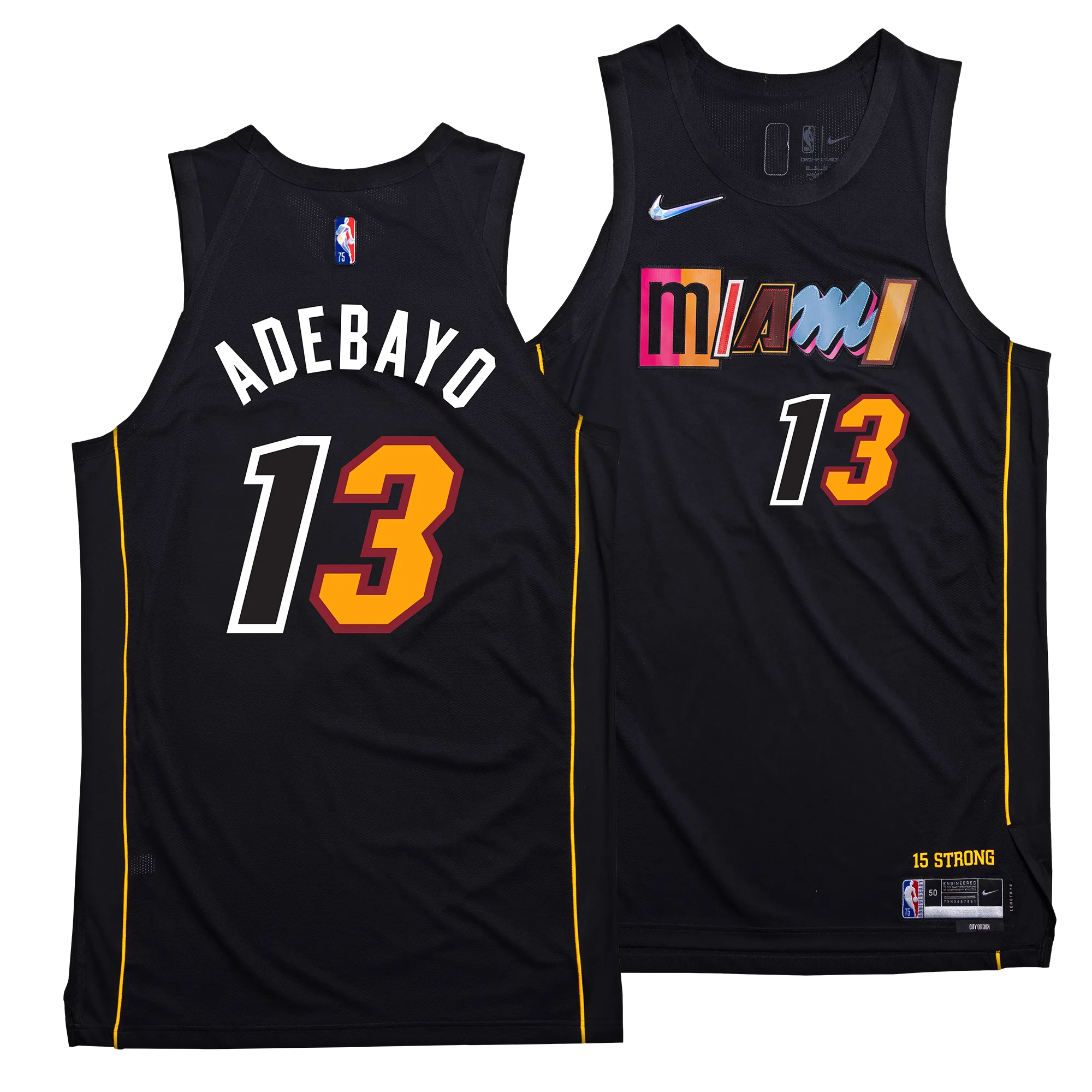 Bam Adebayo Nike Miami HEAT Mashup Youth Swingman Jersey - Player's Choice