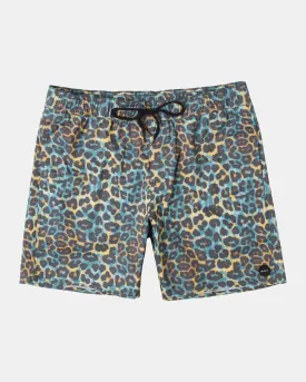 Barnes Elastic Waist Boardshorts 17" - Cheetah