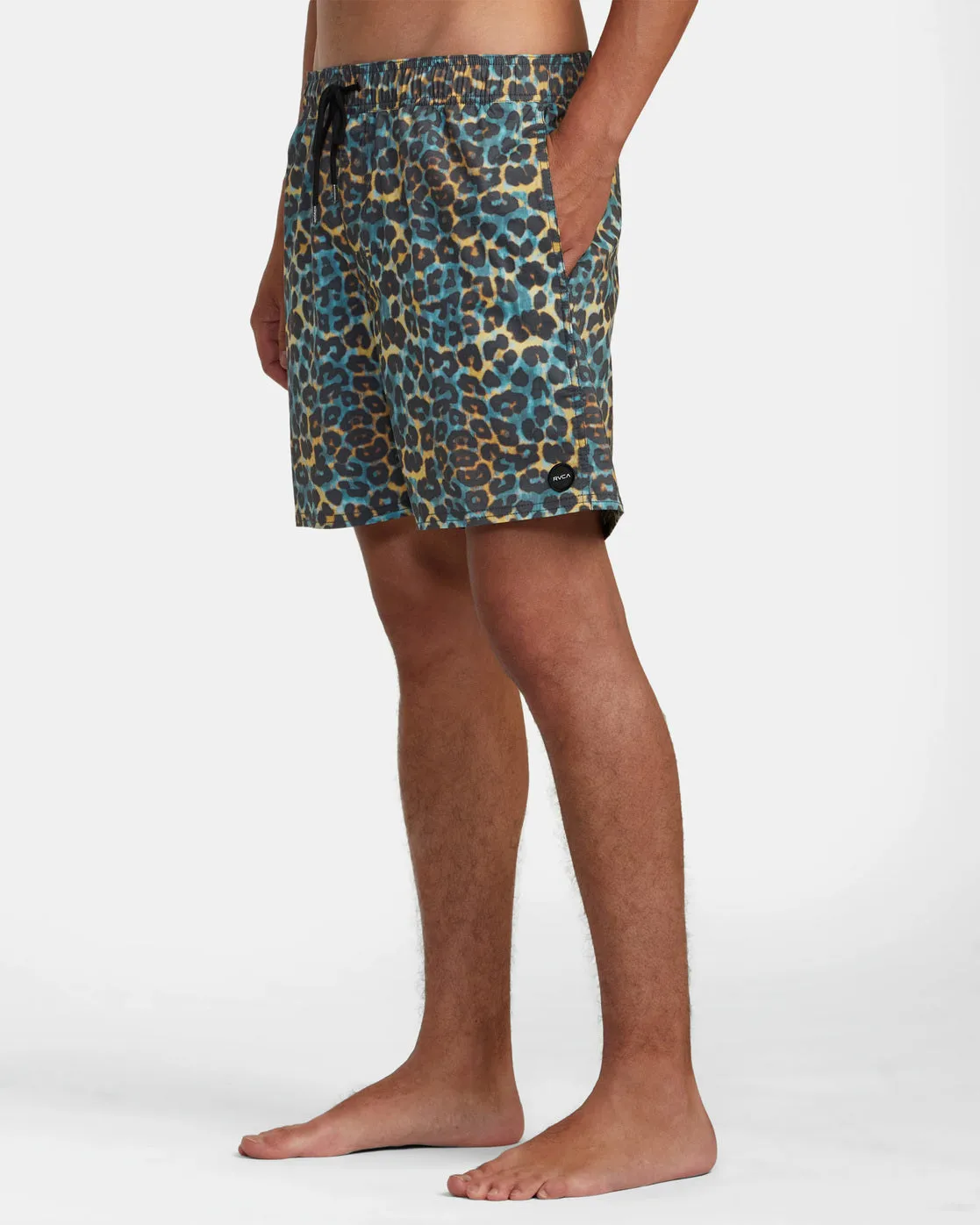 Barnes Elastic Waist Boardshorts 17" - Cheetah