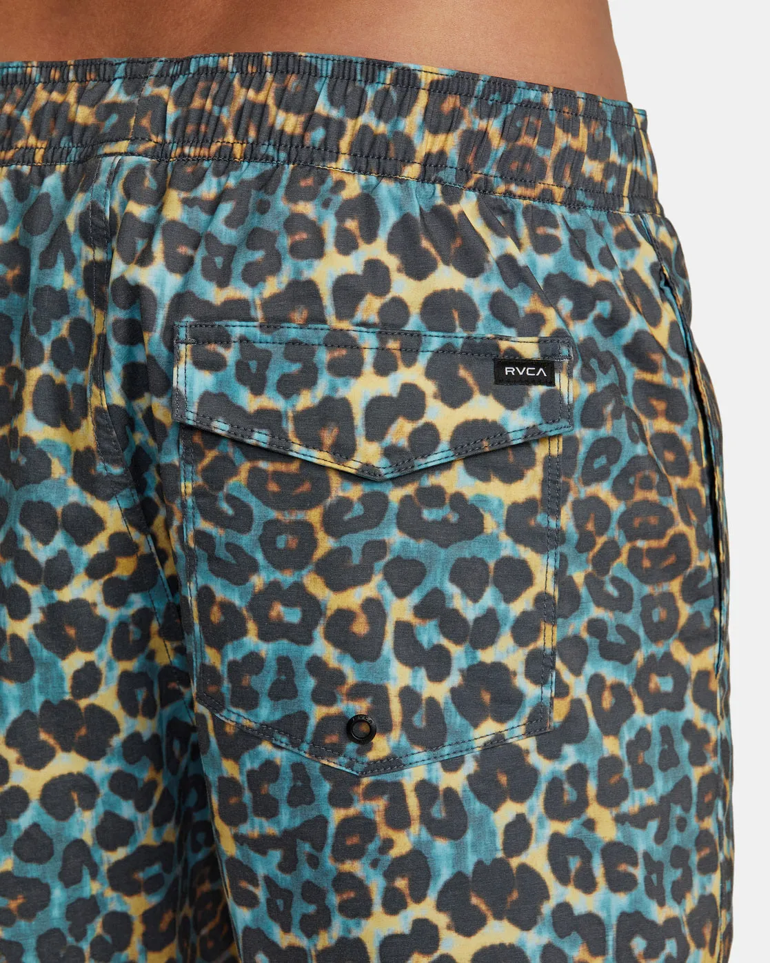 Barnes Elastic Waist Boardshorts 17" - Cheetah