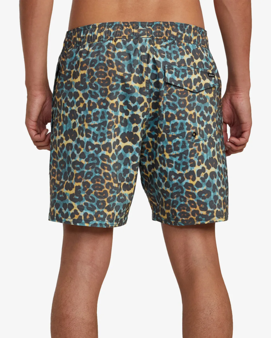 Barnes Elastic Waist Boardshorts 17" - Cheetah