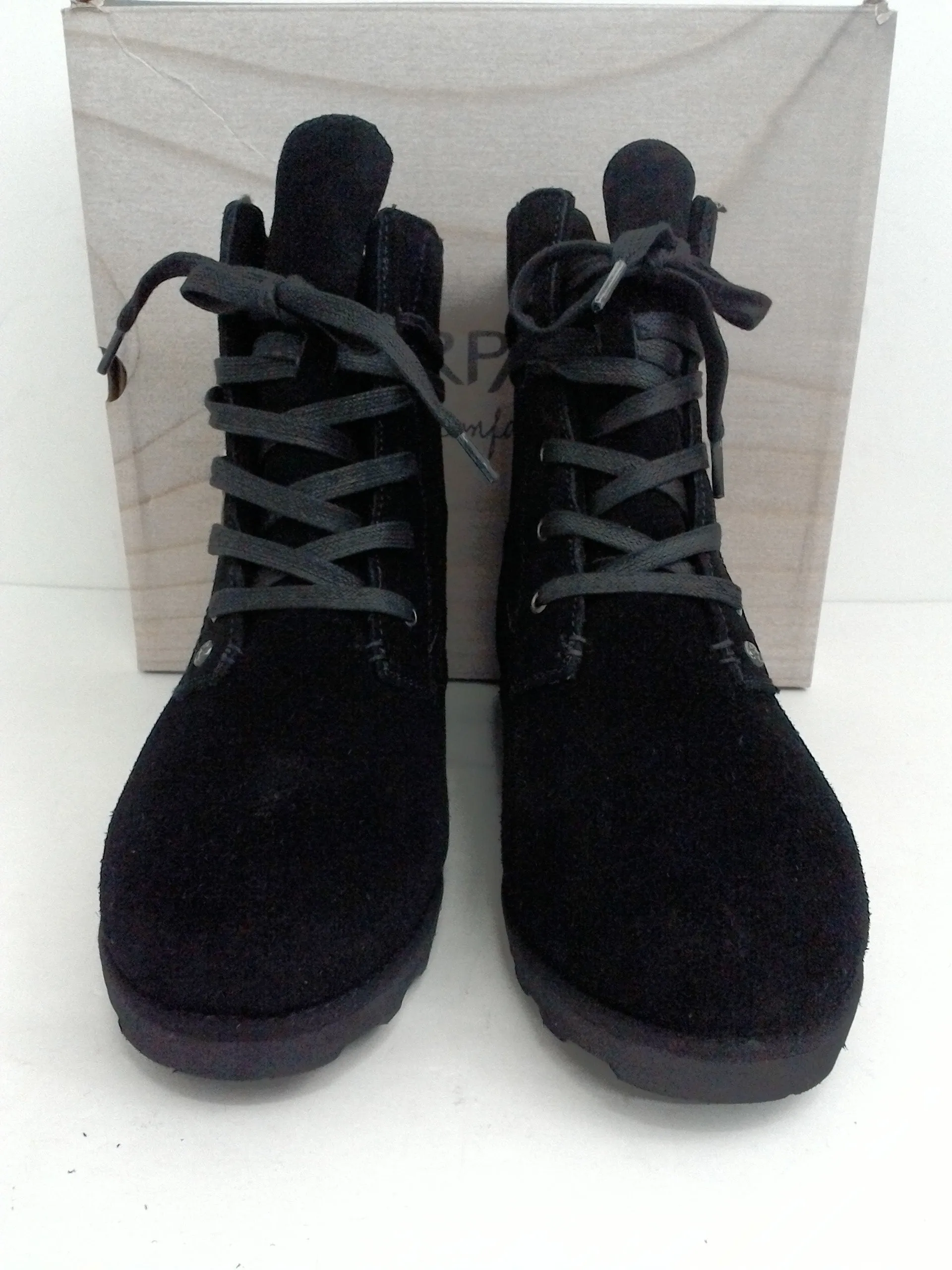 Bearpaw Women's Harmony Black Suede Boots Size 8 M