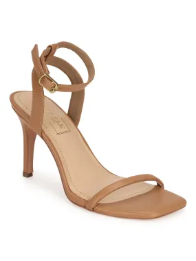 Beige PU Strappy Stilettos With Ankle Strap (TP10078-04-BEIG)