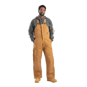 Berne Heritage Men's Insulated Duck Bib Overall B415 - Brown