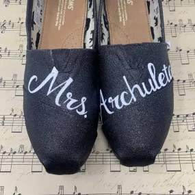 Black Glitter Wedding Shoes