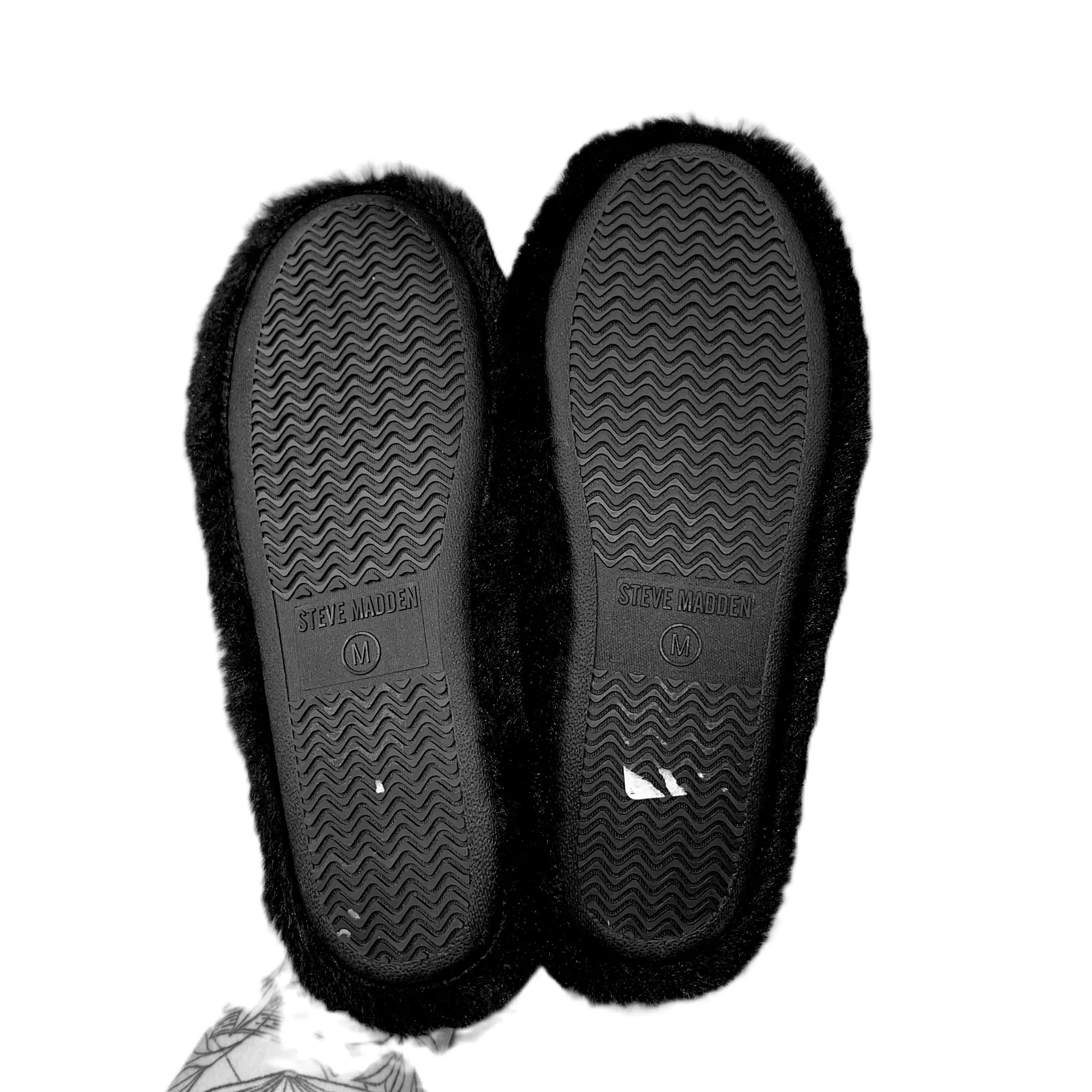 Black Slippers By Steve Madden, Size: 8