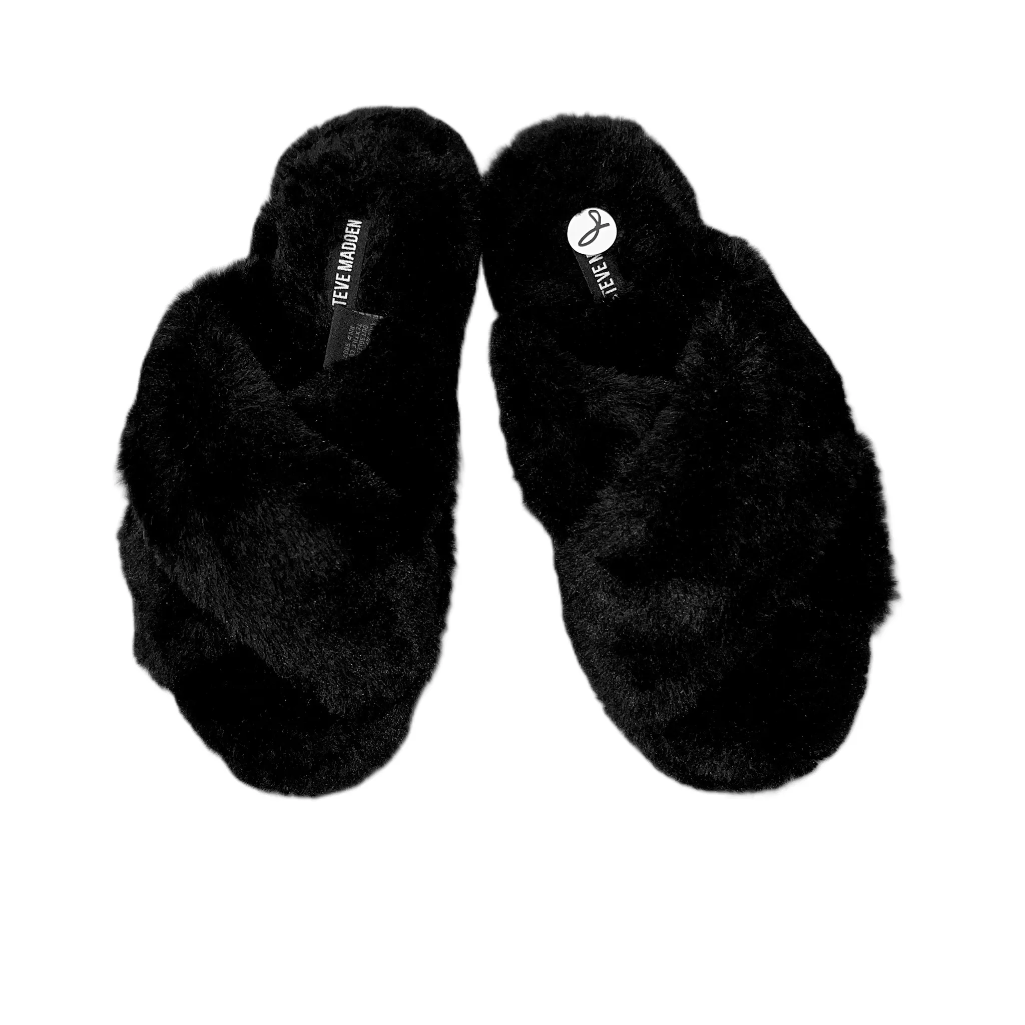 Black Slippers By Steve Madden, Size: 8