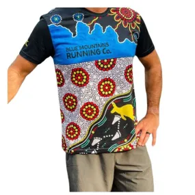 Blue Mountains Running Co Mens Indigenous Tee