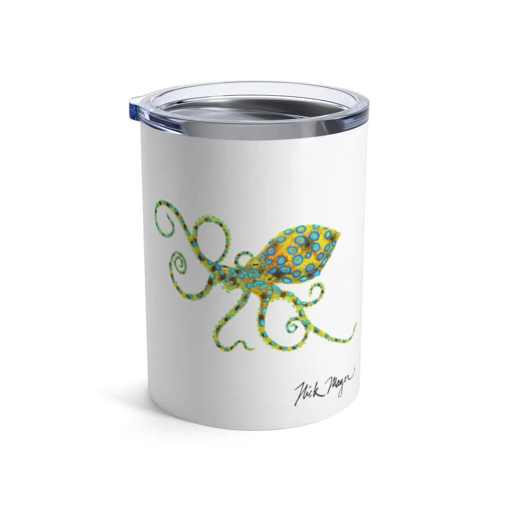 Blue Ringed Octopus, 10 oz Steel Tumbler