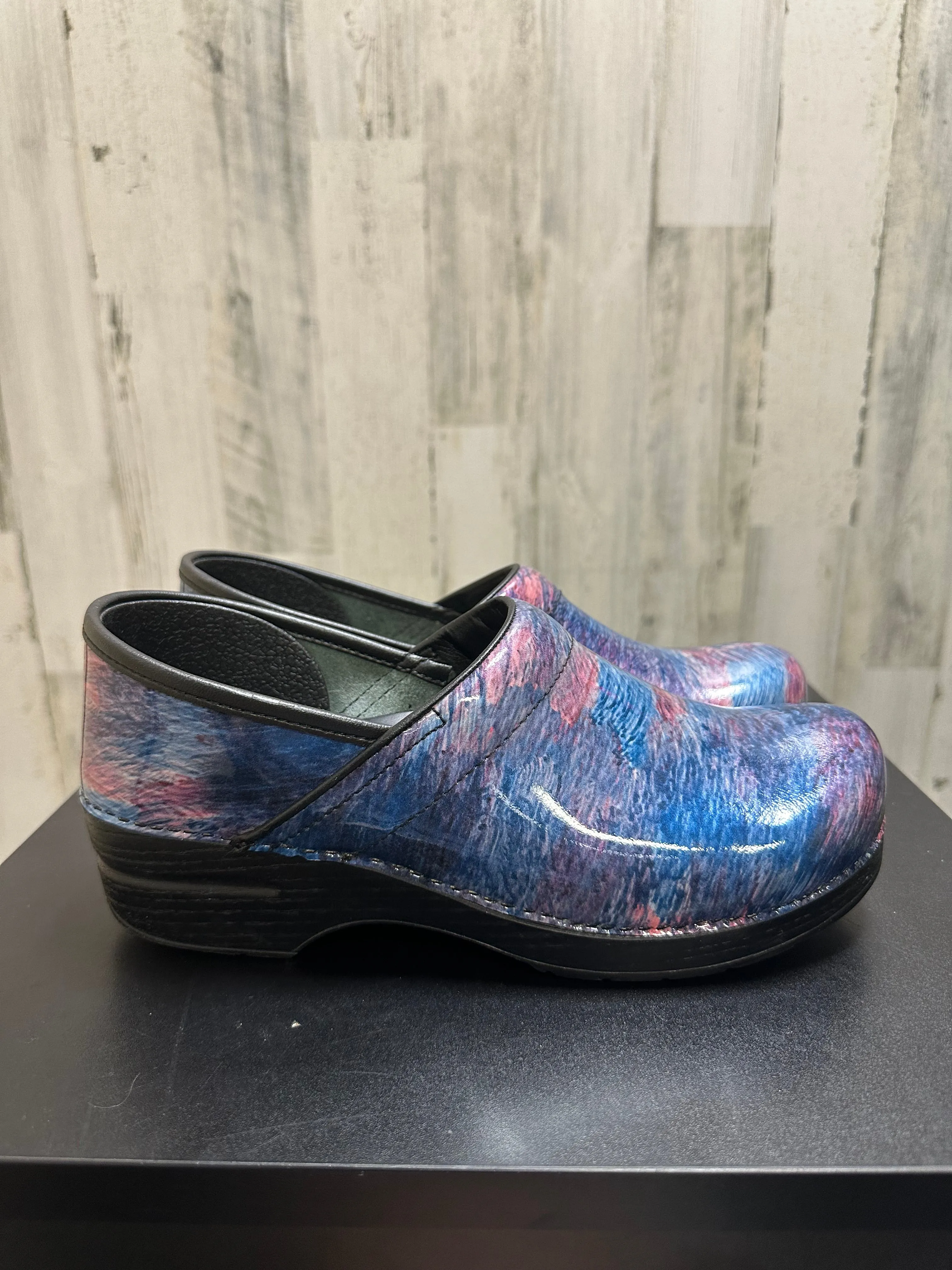 Blue Shoes Heels Block Dansko, Size 10