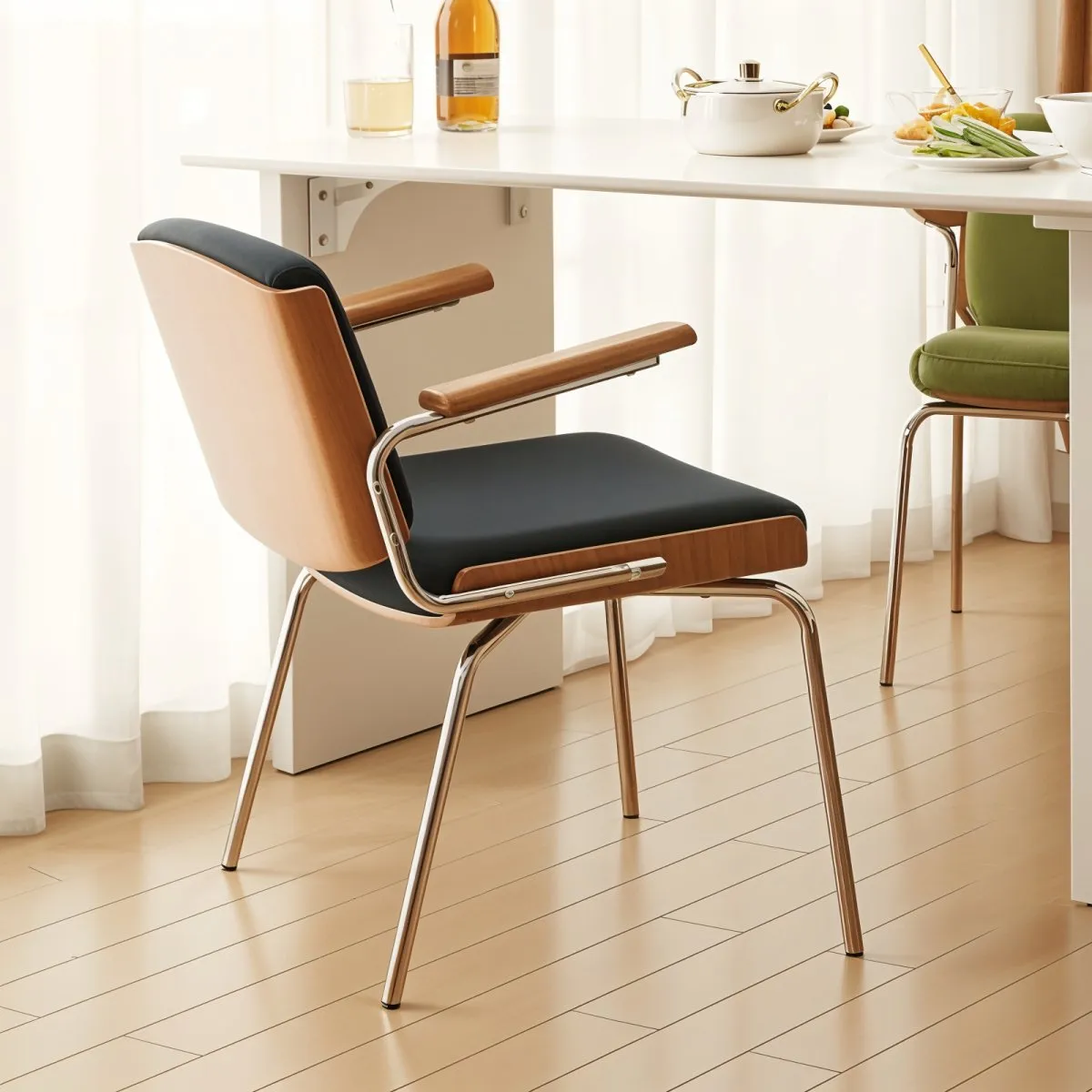 Ergonomic Brachium Armchair with Adjustable Features