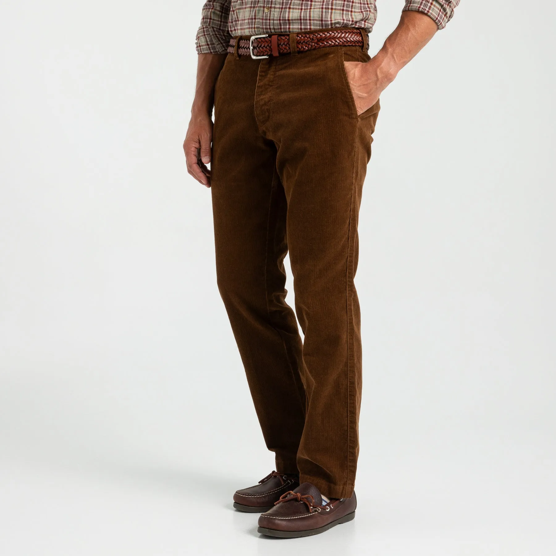 Bradbury Wide-Wale Corduroy Chino - Dark Tobacco