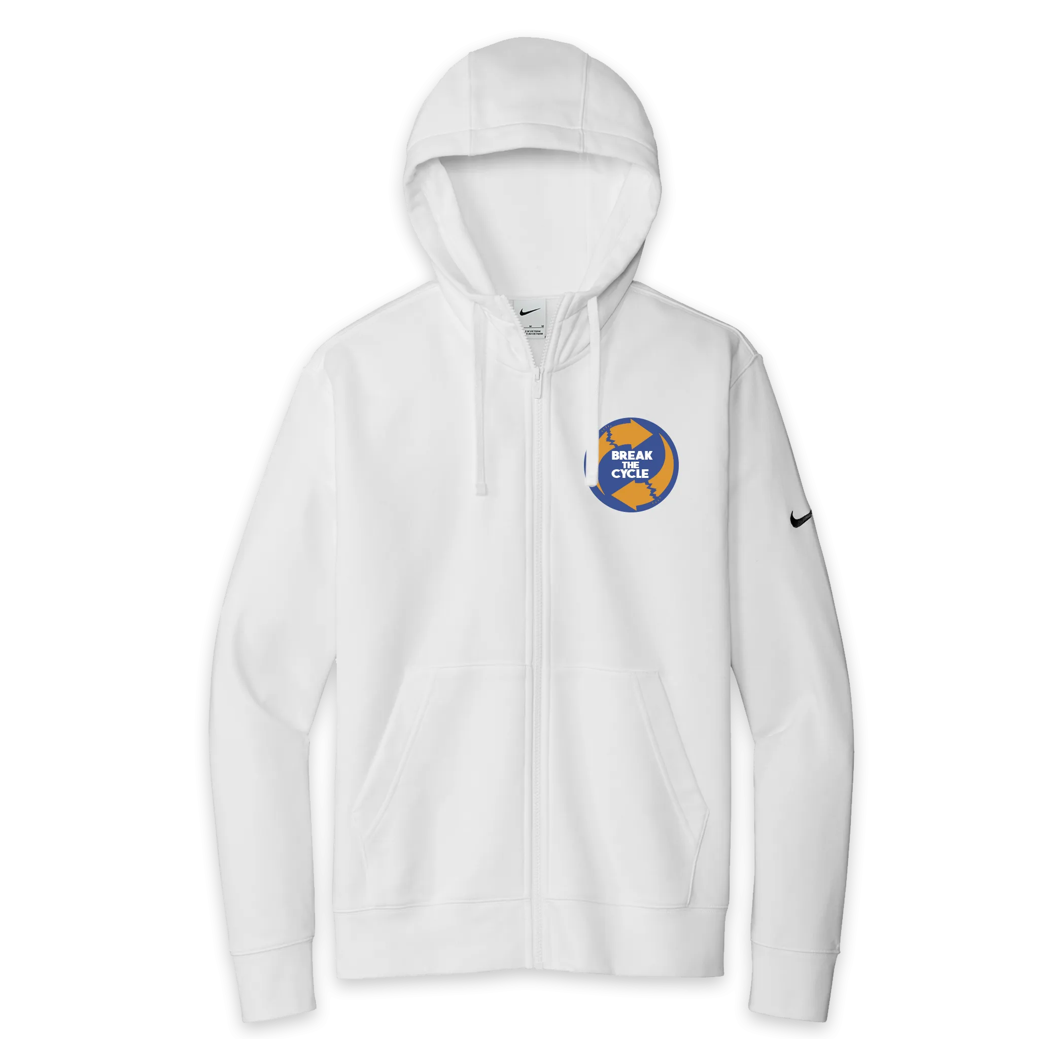 Break the Cycle Nike Club Fleece Full-Zip Hoodie