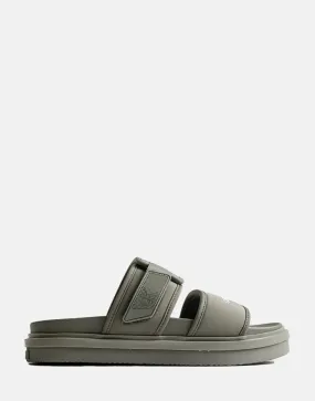 Calvin Klein Double Bar Sandal Olive