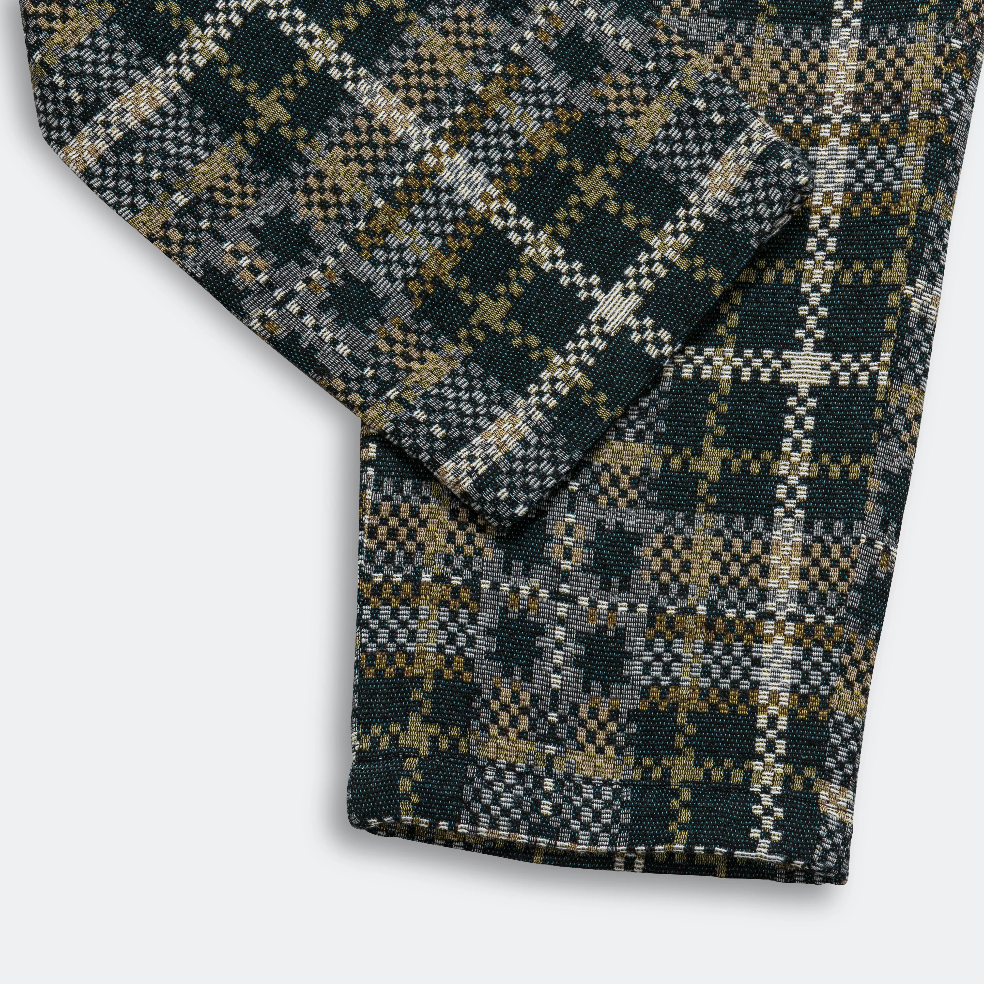 Carlyle Pant - Black/Tan Cotton Acrylic Old Plaid