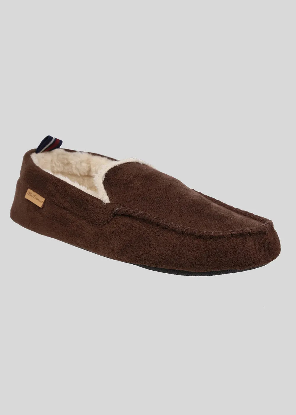 Casa Cartegena Men's Moccasin Slipper - Brown