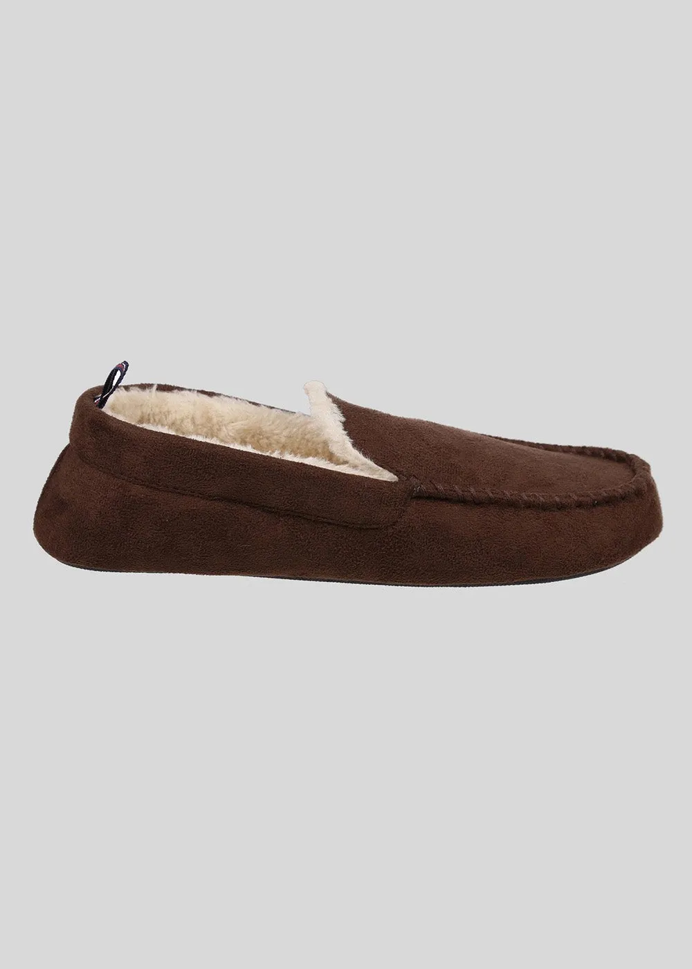 Casa Cartegena Men's Moccasin Slipper - Brown