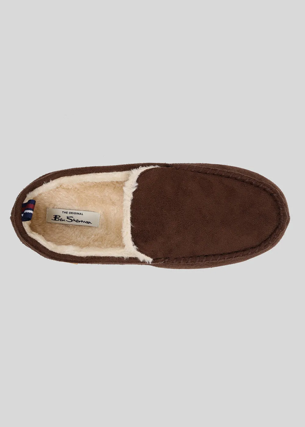 Casa Cartegena Men's Moccasin Slipper - Brown