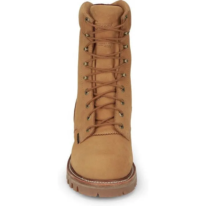 Chippewa Men's Super Dna 9" WP Steel Toe Work Boot -Wheat- 59417