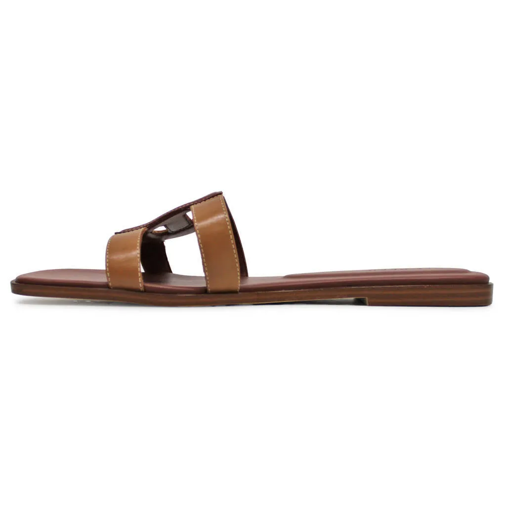 Chrisee Leather Women's Slides Sandals