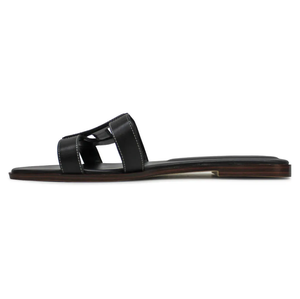 Chrisee Leather Women's Slides Sandals