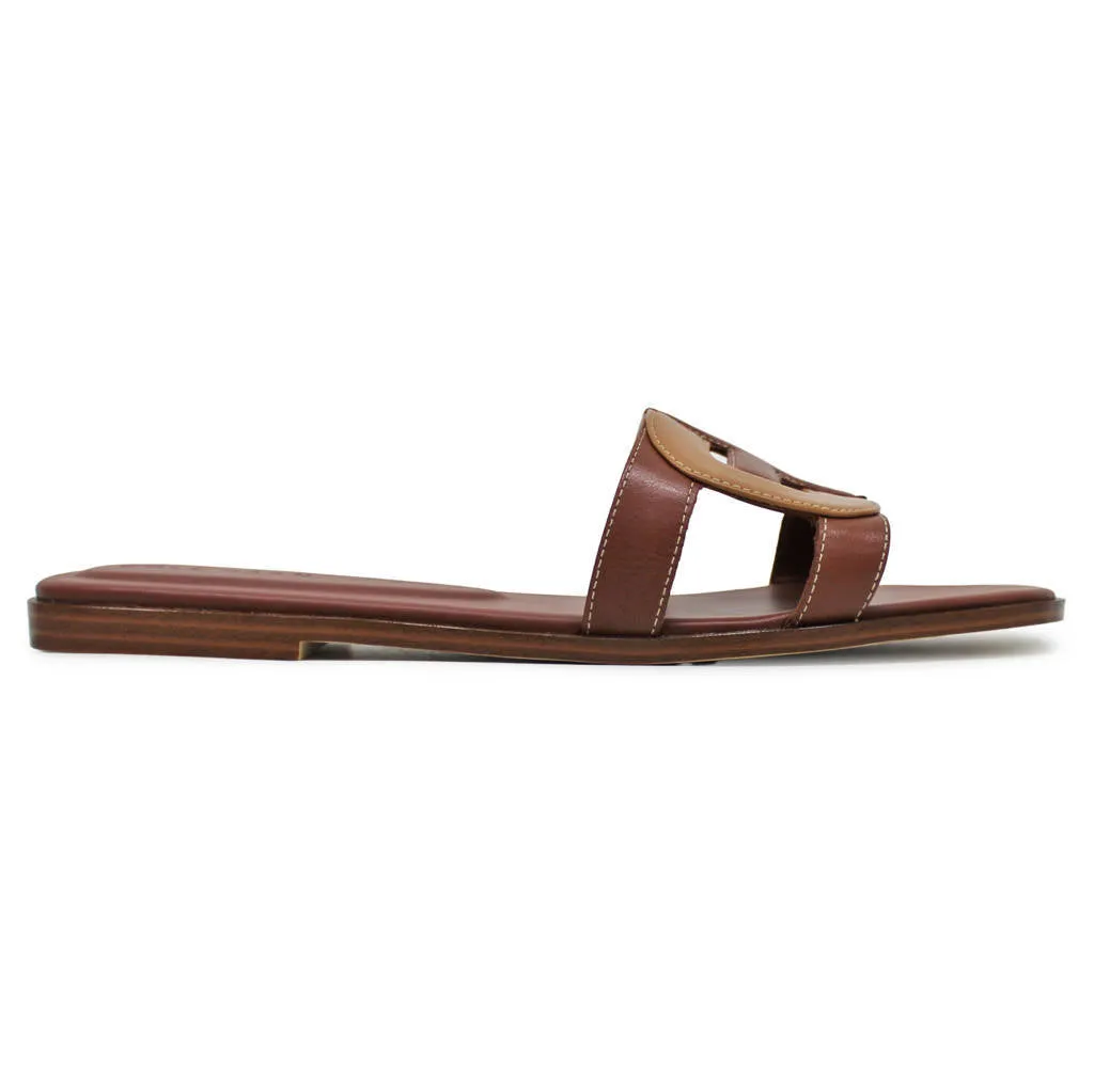 Chrisee Leather Women's Slides Sandals