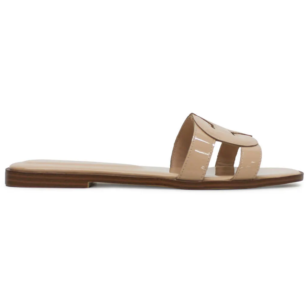 Chrisee Leather Women's Slides Sandals