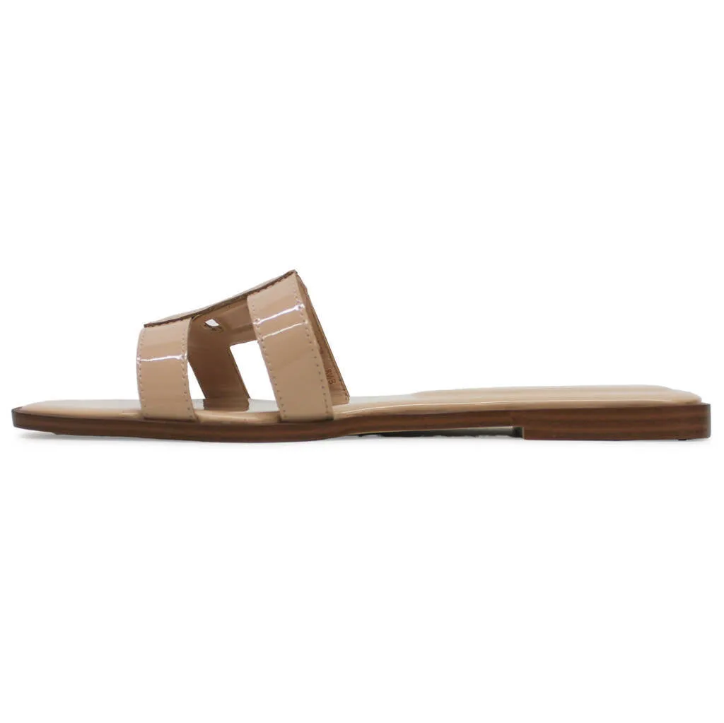 Chrisee Leather Women's Slides Sandals