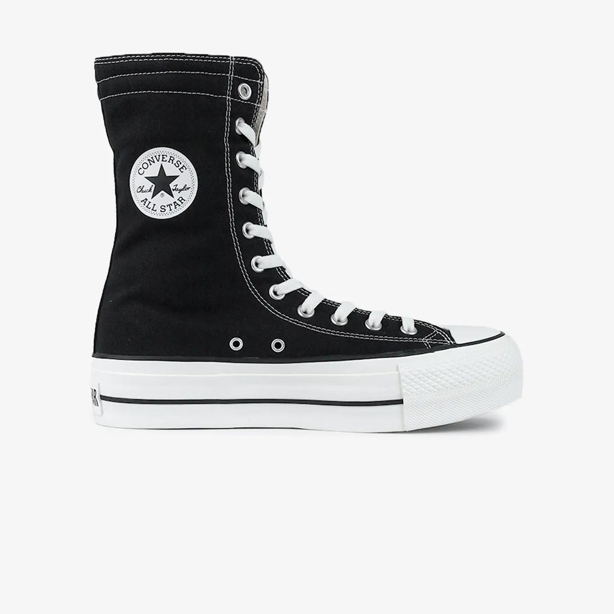 CONVERSE ALL STAR (R) LIFTED KNEE-HI BLACK