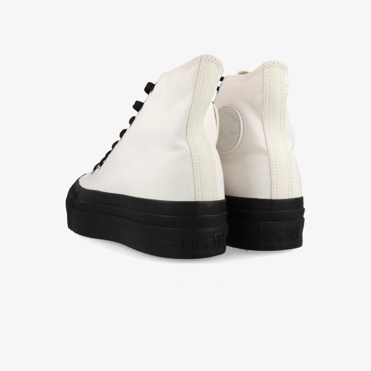 CONVERSE ALL STAR (R) LIFTED OVERTAPE HI WHITE/BLACK