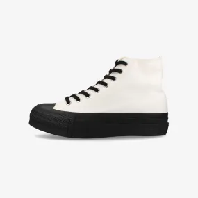 CONVERSE ALL STAR (R) LIFTED OVERTAPE HI WHITE/BLACK