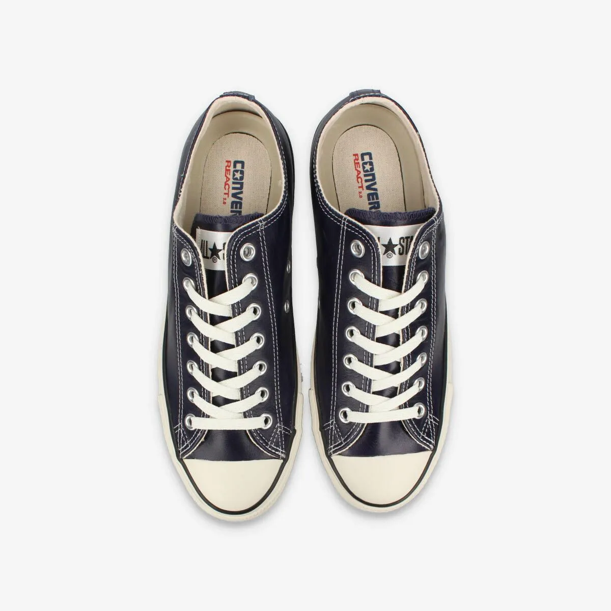 CONVERSE ALL STAR (R) OLIVE GREEN LEATHER OX DEEP SEA