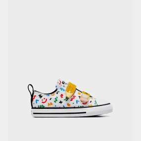 Converse Infants Chuck Taylor All Star Easy On Doodles Sneaker White/Multi _ 181046 _ White