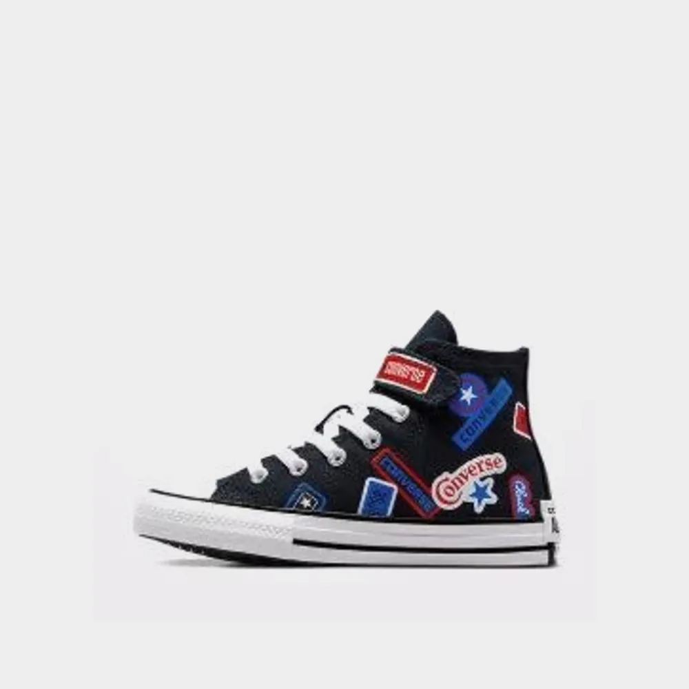 Converse Kids Chuck Taylor All Star Easy On Stickers Sneaker Black/Multi _ 181053 _ Black