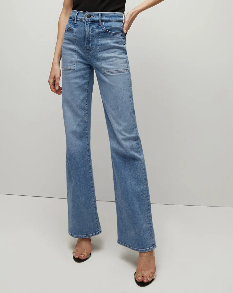 Crosbie Patch Pocket Wide-Leg Jean