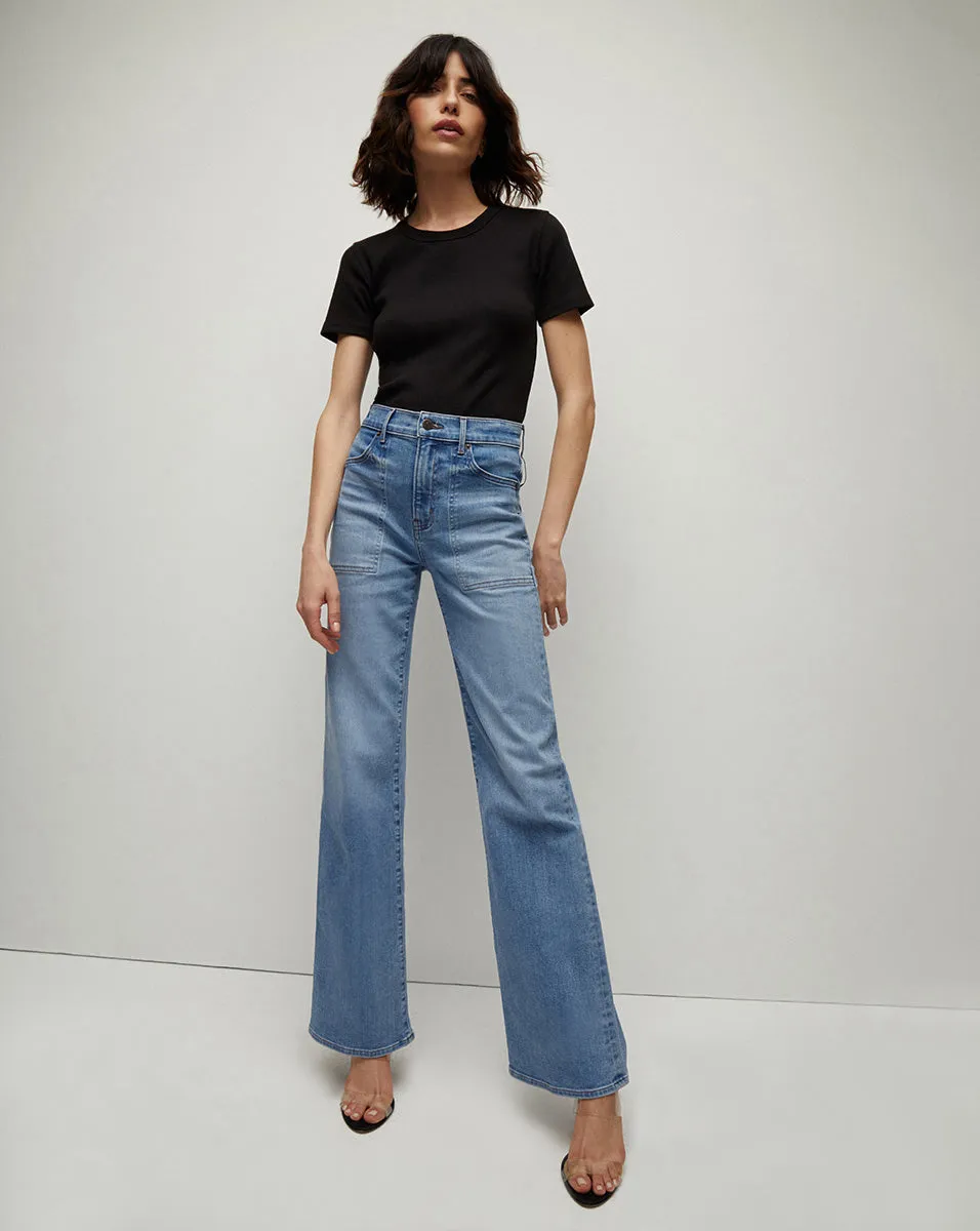 Crosbie Patch Pocket Wide-Leg Jean